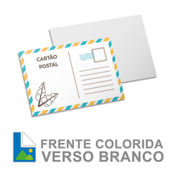 Postal 9x15cm -  Papel Couchê 250g - frente